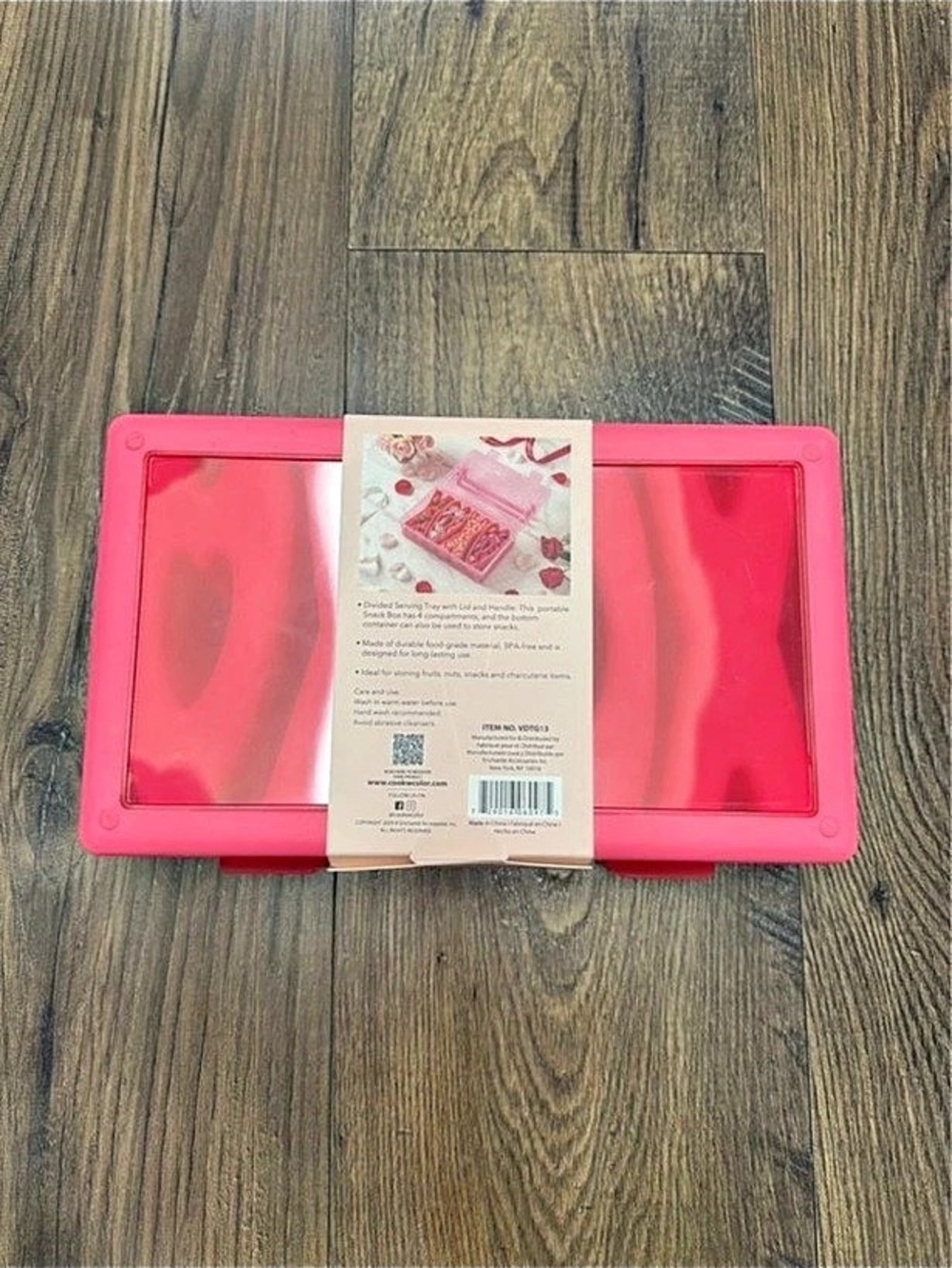 CWC Cook With Color Pink 4 Compartment Snack Box (Snackle box) - Picture 2 of 6